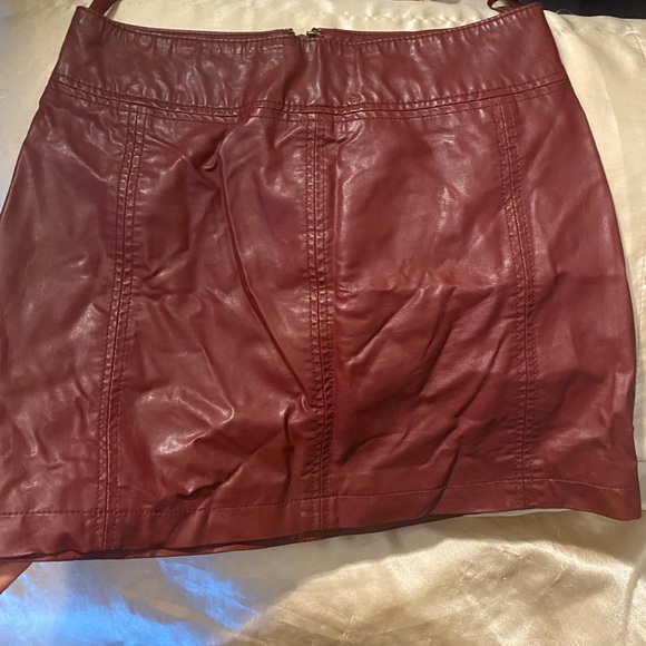 Vegan Leather Mini Skirt Free People - Picture 5 of 6